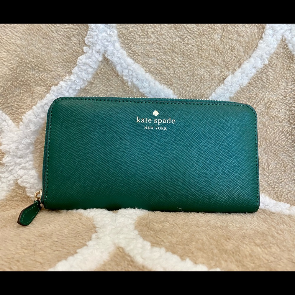 Kate Spade Brynn Large Continental Green Wallet